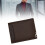Cartera abatible Iron Edge corta, multitarjetas marrón oscuro 4