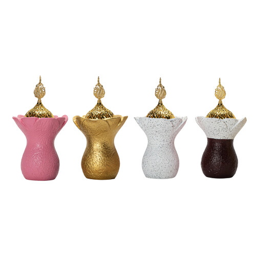 Arabic Design Resin Aromas Diffuser Incenses Holder Stove-White 1