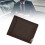 Cartera abatible Iron Edge corta, multitarjetas marrón oscuro 7