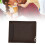 Cartera abatible Iron Edge corta, multitarjetas marrón oscuro 10