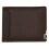 Cartera abatible Iron Edge corta, multitarjetas marrón oscuro 12