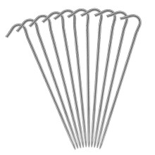 Titanium Tent Pegs 6/10pcs Optional 169mm 3mm 8g Each Lightweight Outdoor Camping Anchors for Tents Shelters Canopies