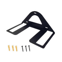 Table Tennis Racket Holder, Metal Wall Mount for 4 Paddles and 6 Balls, Home Club Storage