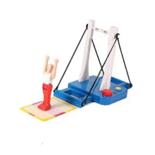 Desktop Gymnastics Horizontal Bar Flip Game for Kids Aged 8+ and Adults, with Scoring Landing Zones Interactive Tabletop Toy