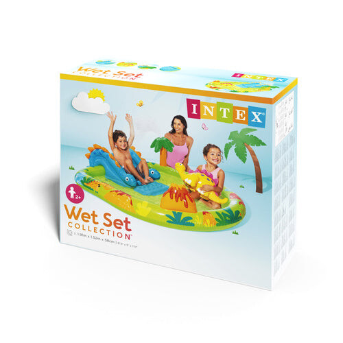 Children's Inflatable Water Playground with Slide and Sprinkler 1