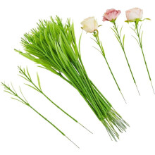 Blomstertrådsstængler med blade 30 stk.