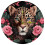 Zegar ścienny z akrylu Rose Leopard 12 cali 1
