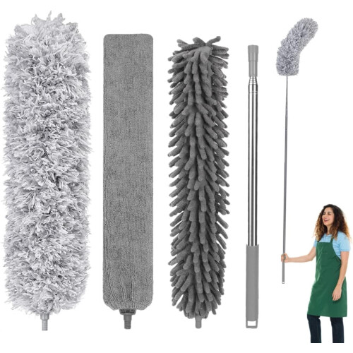 Plumeau en microfibre Scheam avec manche télescopique de 76 à 254 cm