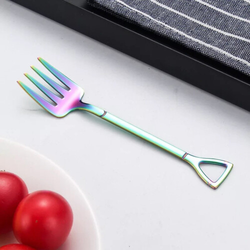 Gaffel i rustfritt stål, 12 cm