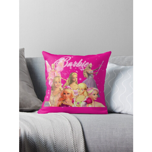 Capa de almofada Barbie Collage, 40x40cm, dupla face