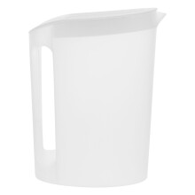 Pichet à eau en plastique grande capacité – 2,4 L, blanc ou