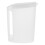 Pichet à eau en plastique grande capacité – 2,4 L, blanc ou 1