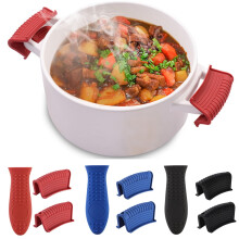 Silikon-Topfgriffüberzug mit Ohrclips, 14,3 cm