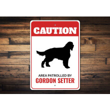 Plaque métallique Gordon Setter 12 x 8 pouces