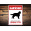 Plaque métallique Gordon Setter 12 x 8 pouces 1