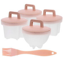 Set mit 4 rosa pochierten Eierformen