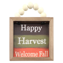 Décoration de porte en bois pour Thanksgiving