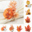 Ronds de serviette citrouille, décoration d'automne, 4 pièces 1