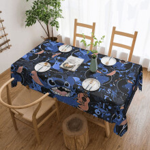 Polyester-Tischdecke, fleckenabweisend, 140 x 260 cm