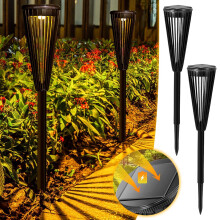 Set van 2 solar tuinlampen voor looppad en terras