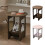 Night Stand Small Bedside Table Round Open Storage 1