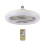 Ventilator de tavan cu becuri E27 integrate și telecomandă, 30W 1
