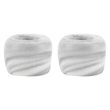 Anneau porte-brosse à dents en céramique – Gris, lot de 2