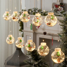Guirlande lumineuse de Noël à 30 LED, boule transparente de 3 m
