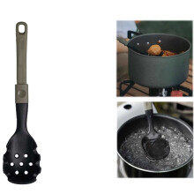 Cuillère-passoire en silicone portable pour le camping