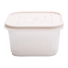 Caja de almacenamiento de plástico transparente 13,7 x 13,5 x 7,5 cm