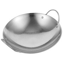 Stainless Steel Wok with Double Handles 1 Piece