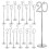 Wood Table Number Holders with Base 20 pcs 1