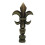 Royal Designs Fleur de Lis Lamp Finial Antique Brass 1