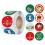 Weihnachtsaufkleber-Set, 1 Rolle, 500 Stück 1