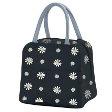 Geïsoleerde lunchtas met Daisy-print, draagbaar, 1 stuk
