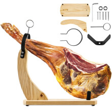 Holz-Schinkenständer mit rutschfesten Pads, 38 x 17 x 43 cm