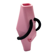 Rosa Fahrradvase mit abnehmbarem Dekor (1 Stück)