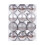 Christmas tree ornaments plastic silver 24 pcs 6 cm 1