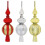 Silver Spherical Christmas Tree Topper Plastic 1pc 1