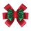 Red Polyester Christmas Bow Decoration 1