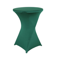 Polyester Round Stretch Table Cover Dark Green 60x110cm (1