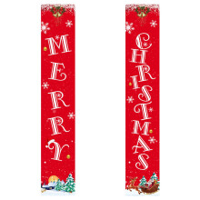 Christmas plaid sign set red black 3 pieces