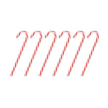 Candy Cane Lawn Stakes Christmas Pathway Markers 6pcs