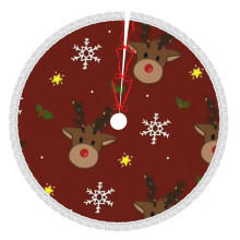 Christmas Tree Skirt 36 Inch Rustic Holiday Decor