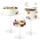 Ensemble de 3 présentoirs à gâteaux ronds en acrylique transparent 1
