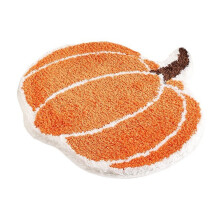 Pompoenvormig badkamerkleed, machinewasbaar, oranje mat
