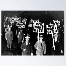 Kieltoluen olut Vintage-taidejuliste Canvas