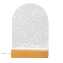 Veilleuse à effet vague à faire soi-même – Assiette en acrylique en forme de fleur,