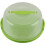 Portable cake carrier green translucent dome 10.4 inch 1