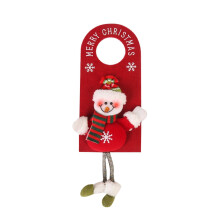 Pendentif de poignée de porte de Noël – Motifs Père Noël et bonhomme de neige